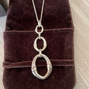 Authentic vintage three bamboo circles interlocking.  Like a family of three.